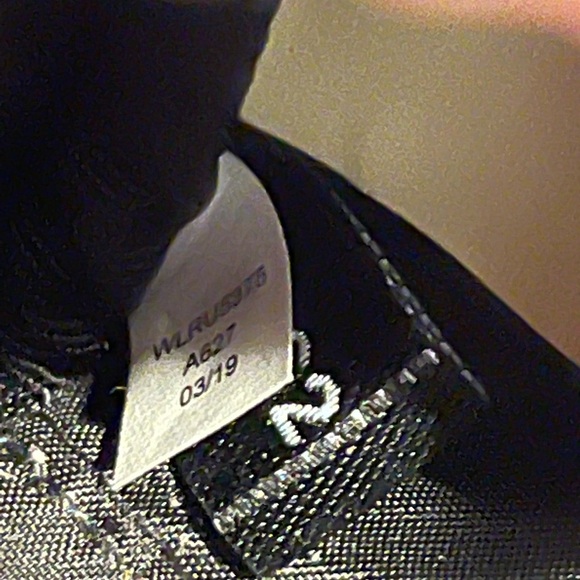 Kate Spade black nylon Cosmetic Pouch with logo